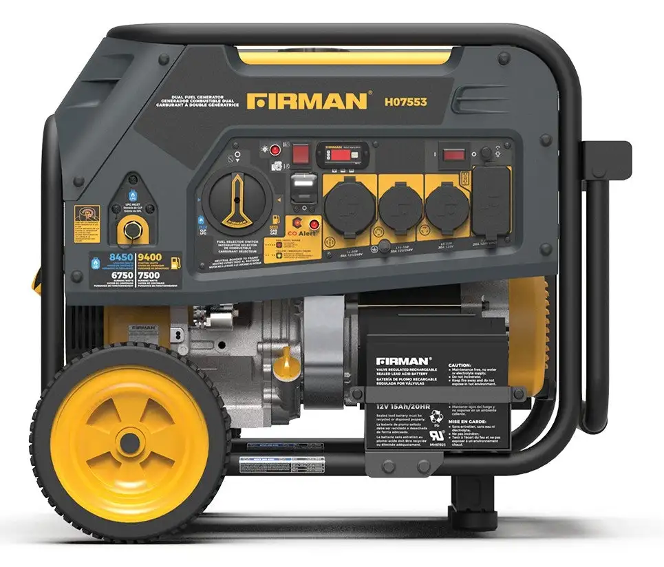 Certified Refurb Firman Dual Fuel 9400W Electric Start Generator