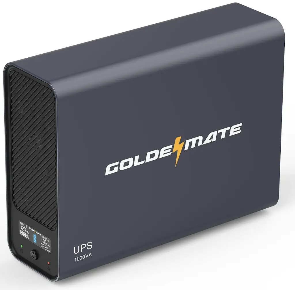 Certified Refurb Goldenmate 1000VA/800W LiFePO4 UPS