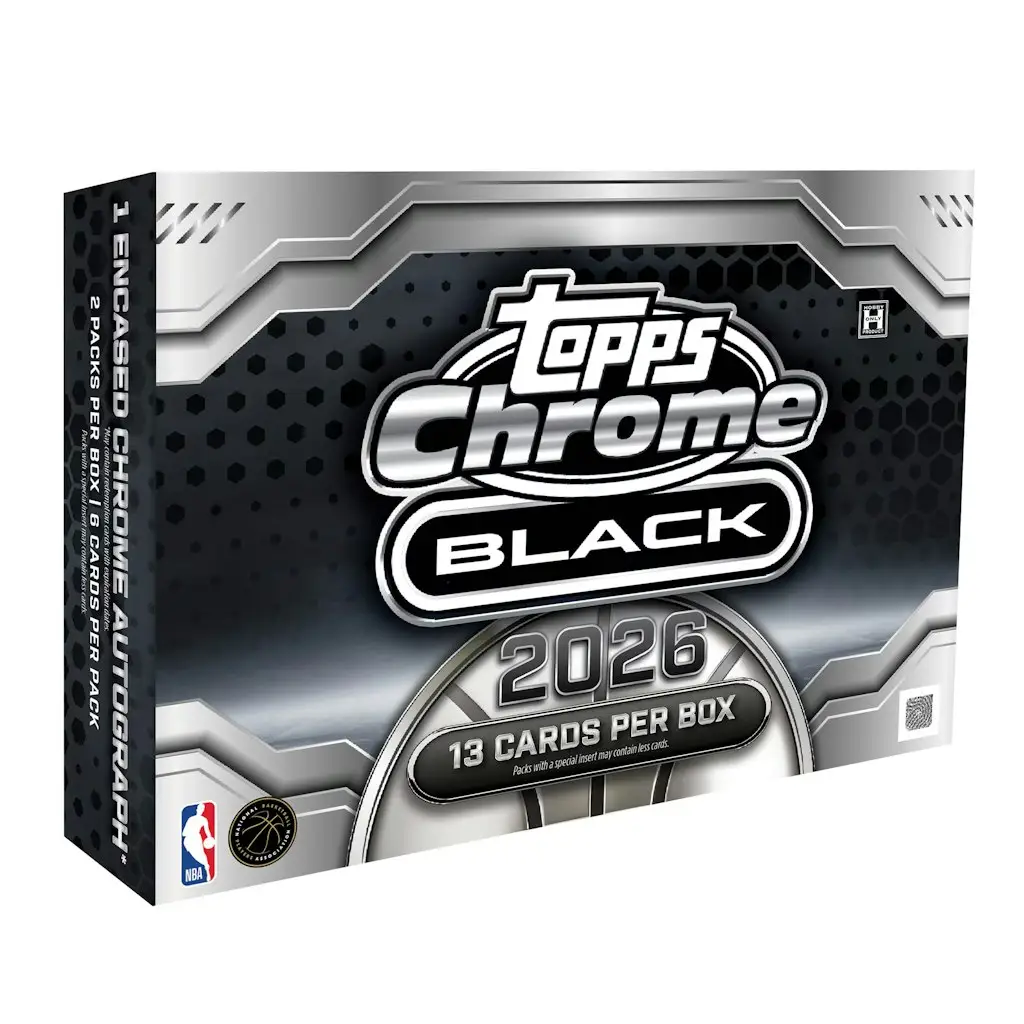 2025/26 Topps Chrome Black Basketball Factory Sealed Hobby Box