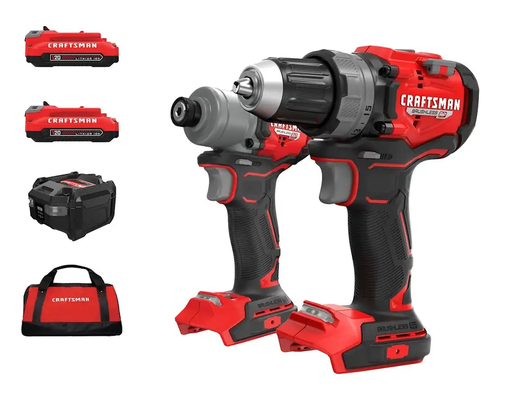Craftsman V20 RP 2-Tool Brushless Power Tool Combo Kit