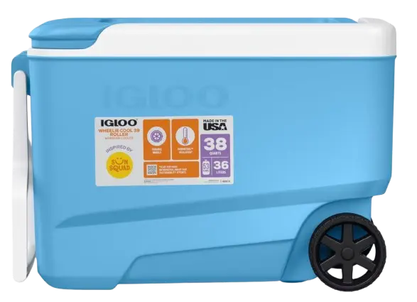 Igloo Wheelie Cool 38-Quart Rolling Cooler