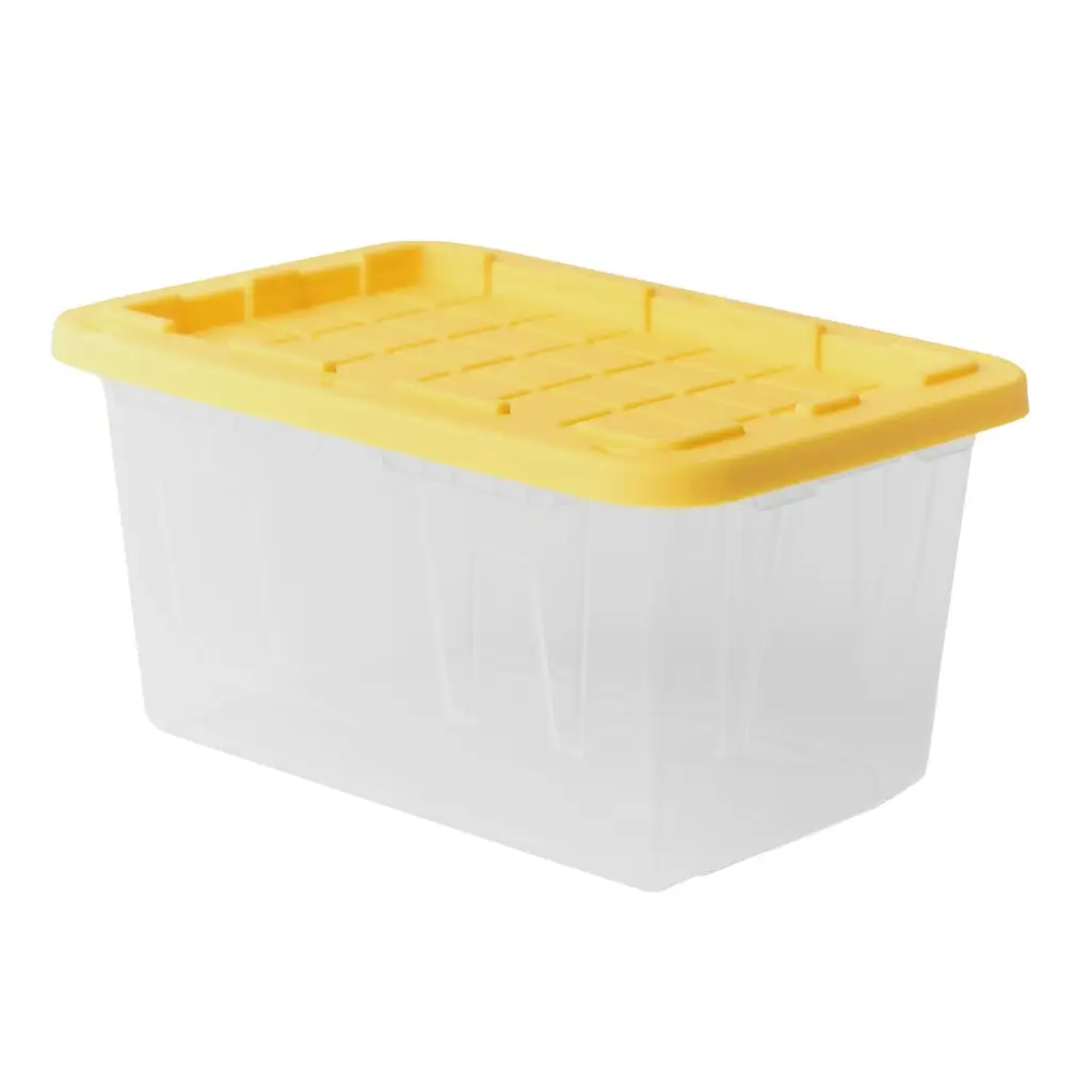Project Source Teeny Commander X-Small Clear Stackable Tote w/ Standard Snap Lid