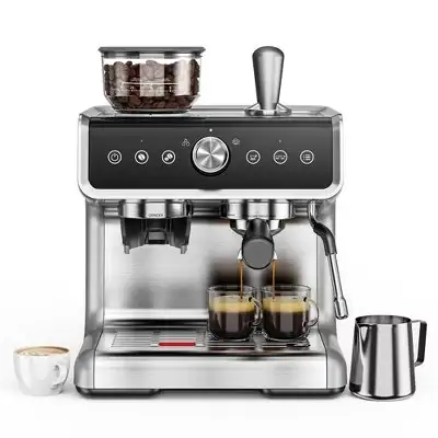 EUHOMY 15 Bar Espresso Machine with Milk Frother