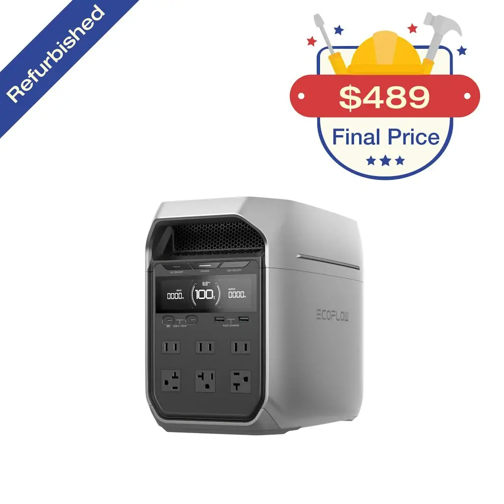 Refurb EcoFlow DELTA 3 Plus 1024Wh Portable Power Station