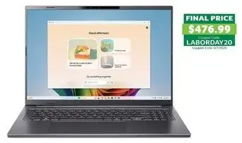 Certified Refurb Acer Aspire 16 Core Ultra 5 1TB 16" Laptop
