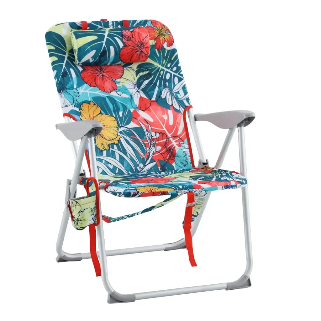 Style Selections Tropical Print Folding Beach Chair
