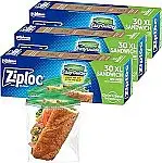 635-Ct Ziploc Food Storage & Sandwich Bags Variety Pack