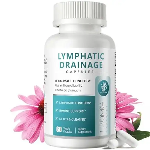 Lymphatic Drainage Fluid Balance and Detox Supplement 60-Count
