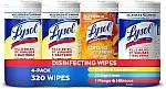 4-Pack 80-Count Lysol Disinfectant Wipes (Variety Pack)