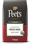 18 Ounce Peet's Coffee, USDA Organic Dark Roast Ground Coffee