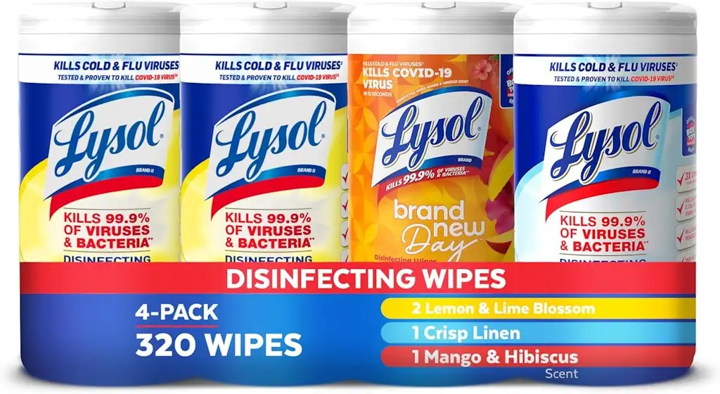 Lysol 80-Count Disinfecting Wipes 4-Pack
