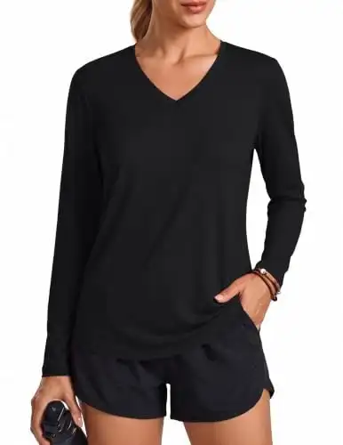 Pinspark Women's Quick-Dry Long Sleeve Workout Shirt