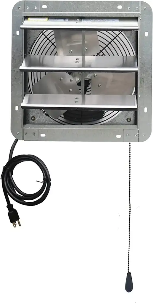 iLiving 12" Wall Mounted Shutter Exhaust Vent Fan
