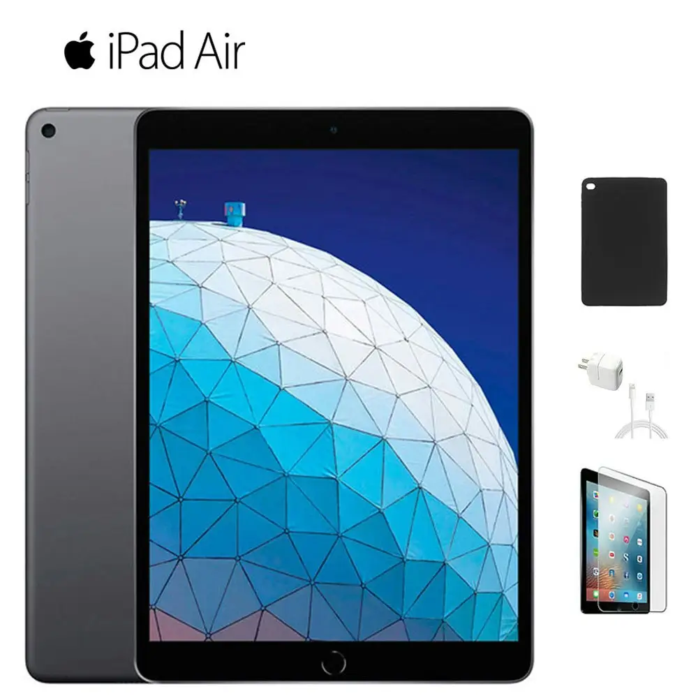 Refurb Apple iPad Air 3rd Gen 10.5" Tablet w/ Case, Charger & Screen Protector