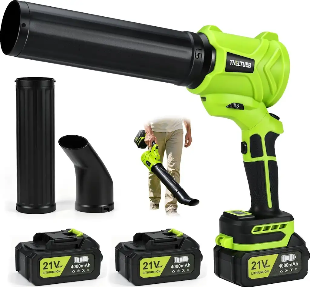 Cordless Leaf Blower w/ 2 Batteries & Charger