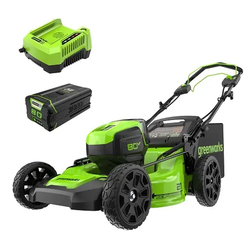 Greenworks MO80L410 80V 无绳 电动 21吋 自行 割草机，原价$699.99，现仅售$426.55，免运费！