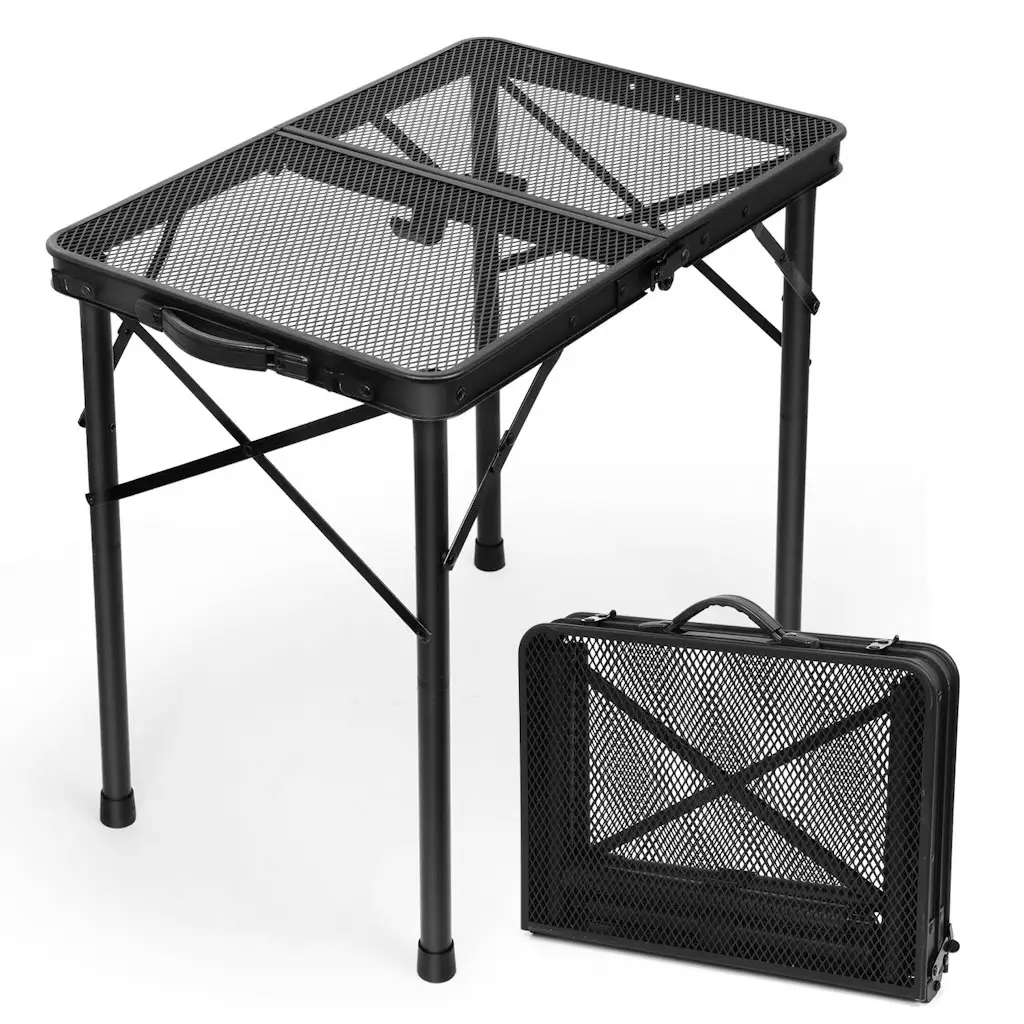 Adjustable Height Folding Camping Table