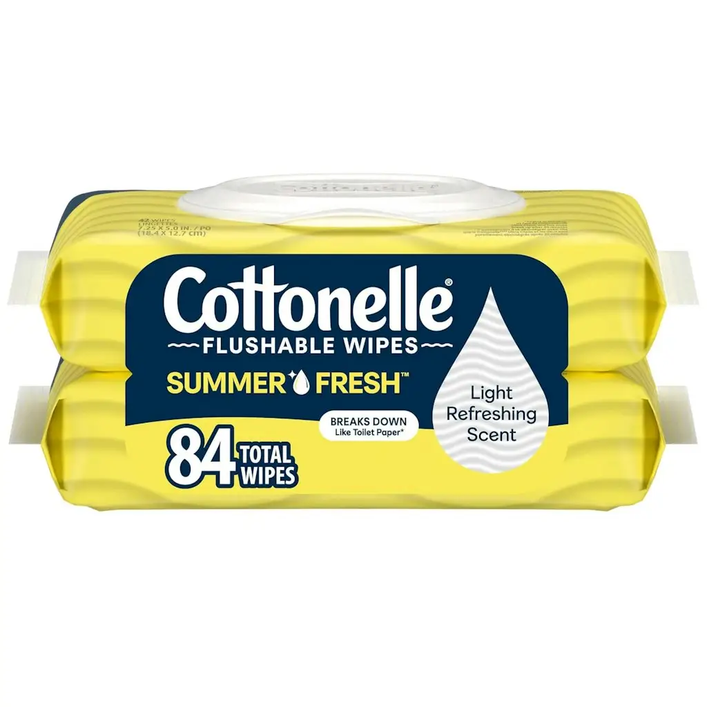 Cottonelle Summer Fresh Scented 84-Count Flushable Wipes