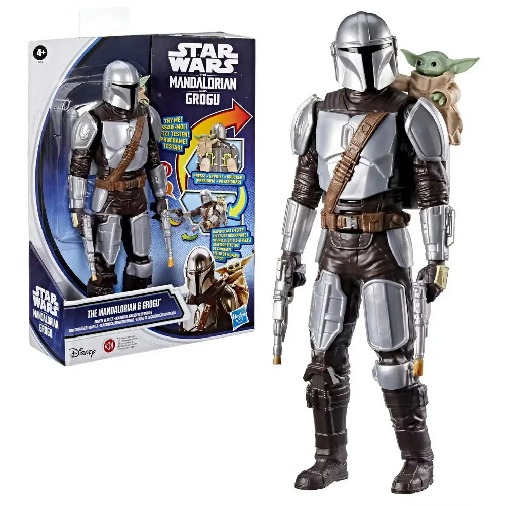 Star Wars The Mandalorian & Grogu 11" Bounty Blaster Figure w/ Sound Effects