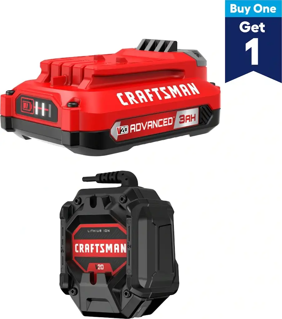 Craftsman V20 Advanced 3 Ah Lithium-ion Battery Starter Kit