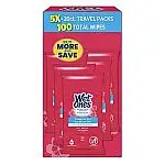 5-Pack 20-Count Wet Ones Antibacterial Hand Wipes Travel Packs