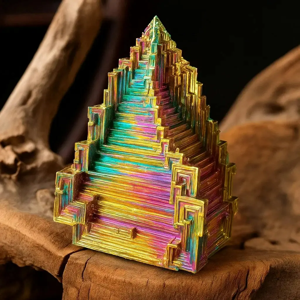 Aura Rainbow Titanium Bismuth Quartz Crystal Mineral Specimen Decor
