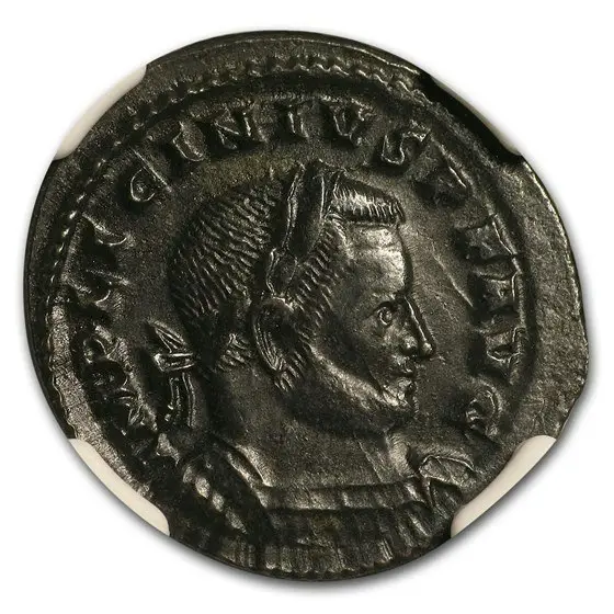 Roman AE Nummus Emperor Licinius I (308-324 AD) Ch XF NGC Coin