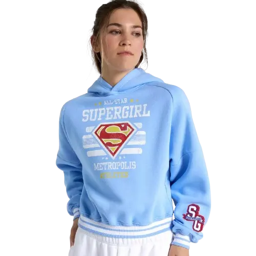 DC x DSG Women's Supergirl All Star Athletic Crop Hoodie
