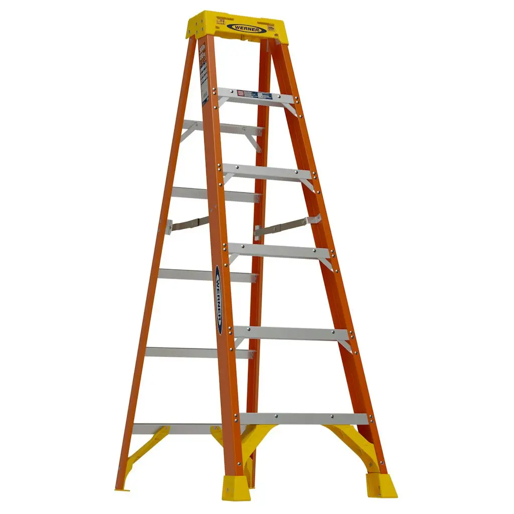 Werner NXT1A 6' Fiberglass Type 1A 300-lb. Capacity Step Ladder