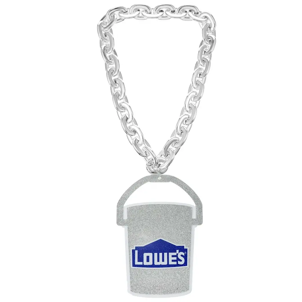 Lowe's Silver Glitter Ice Bucket Necklace
