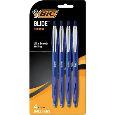 BIC Glide Original Medium Point Pens 4-Pack