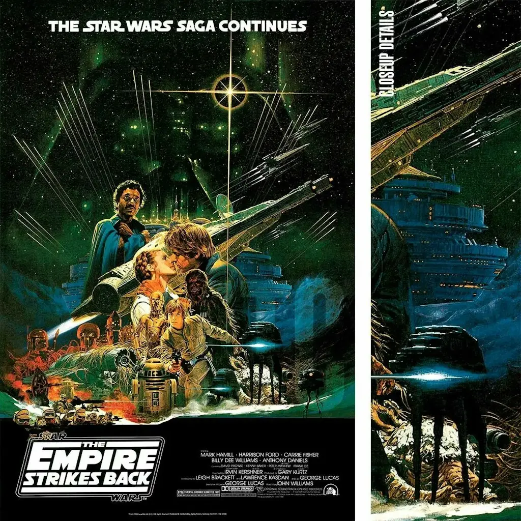 The Empire Strikes Back Movie Poster Canvas Art Prints