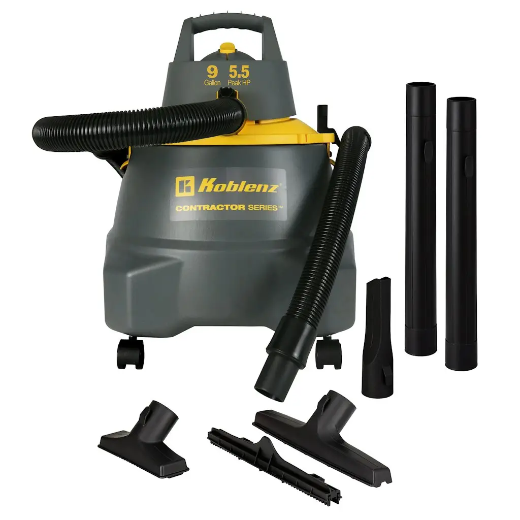 Koblenz Corded Wet & Dry Shop Vacuum w/ Accessories