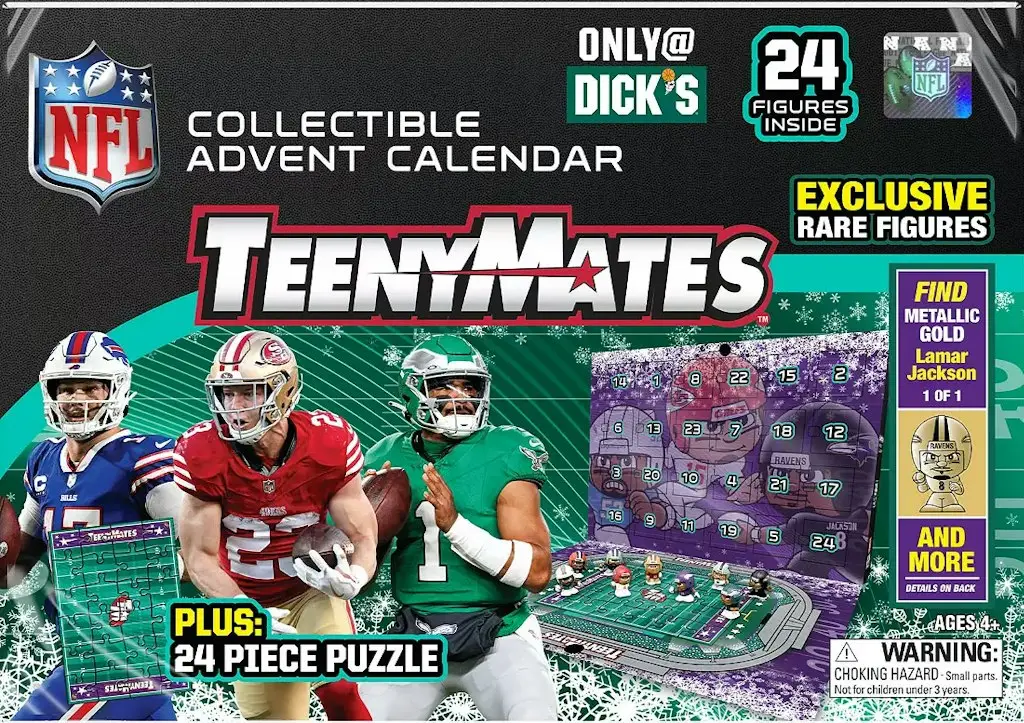 Party Animal NFL TeenyMates DSG Exclusive 2025 Advent Calendar