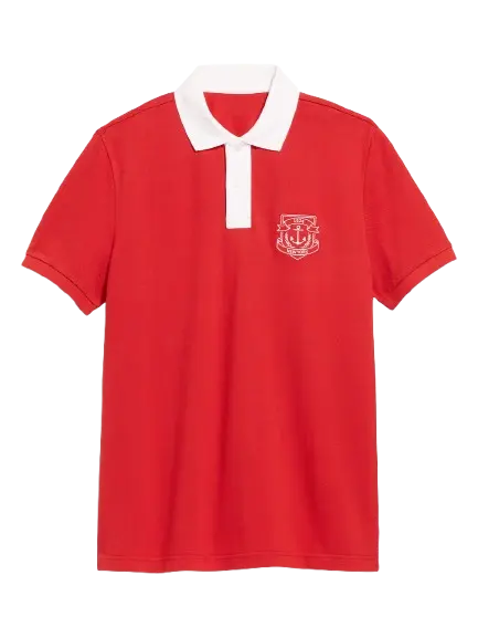 Old Navy Men's Classic Fit Pique Graphic Polo