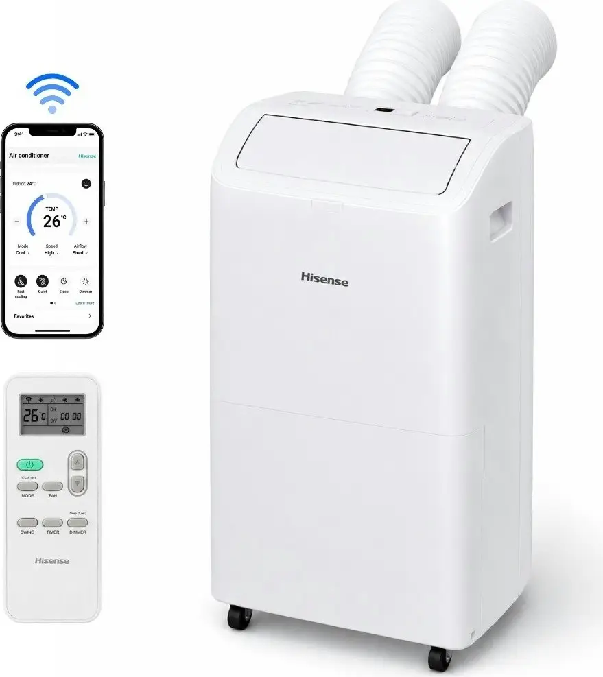 Certified Refurb Hisense 8,000 BTU DOE Smart Portable Air Conditioner
