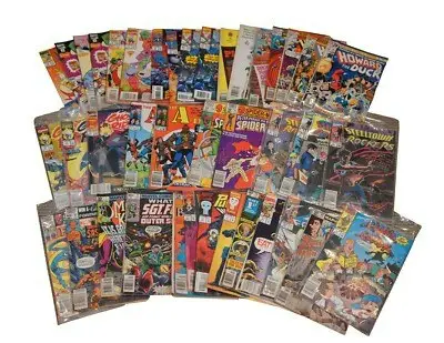 Lot of 41 Assorted Collectible Vintage Marvel Comic Books