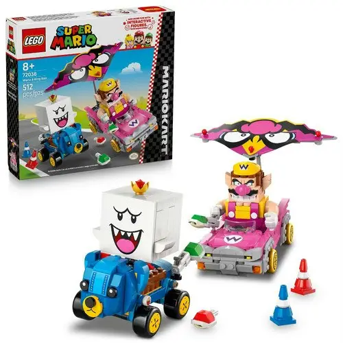 LEGO Super Mario Mario Kart Wario & King Boo Building Set