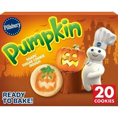 Pillsbury 20-Count Ready-to-Bake Pumpkin Shape Sugar Cookie Dough