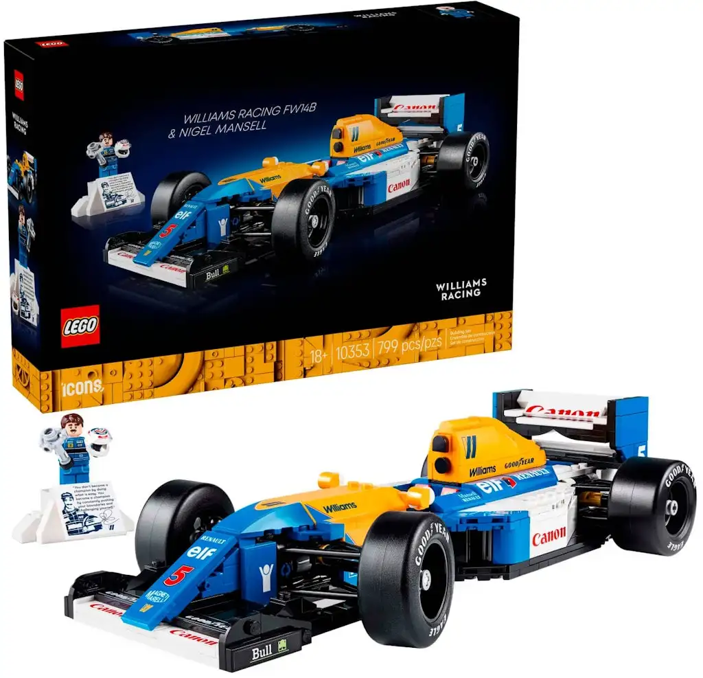 LEGO Icons Williams Racing FW14B & Nigel Mansell
