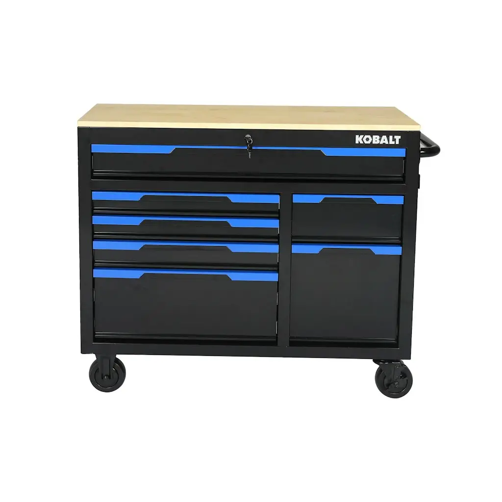 Kobalt 42.1" Rolling 7-Drawer Wood Work Bench