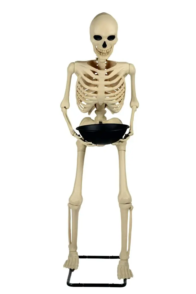 Haunted Living 5-ft Candy Bowl Skeleton Decoration