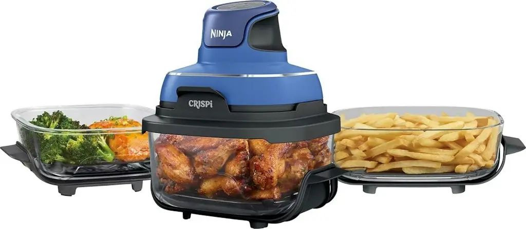 Certified Refurb Ninja Crispi 5-in-1 Portable Glass Air Fry Cooking System