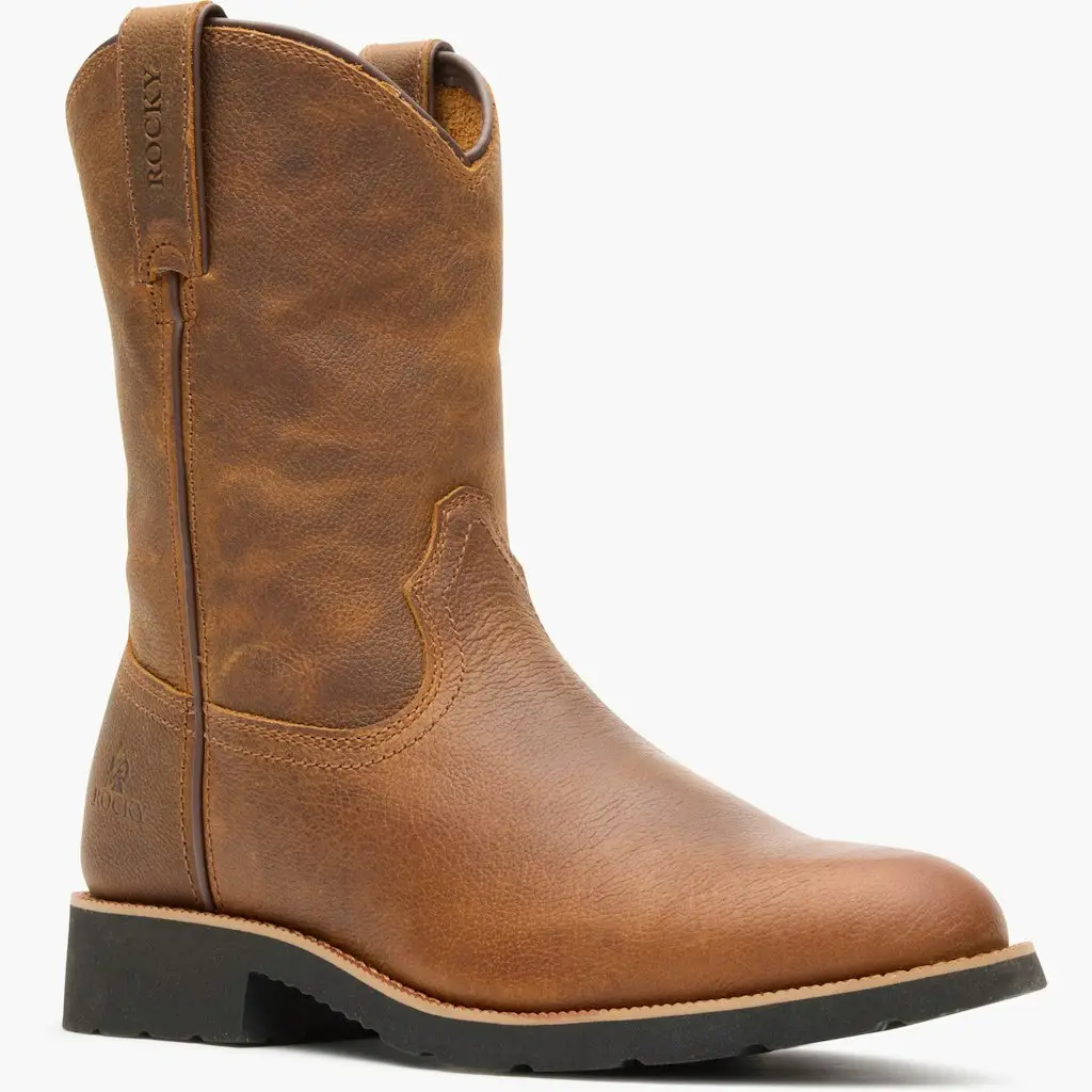 Rocky Monocrepe Unlined Pull-On Western Boot