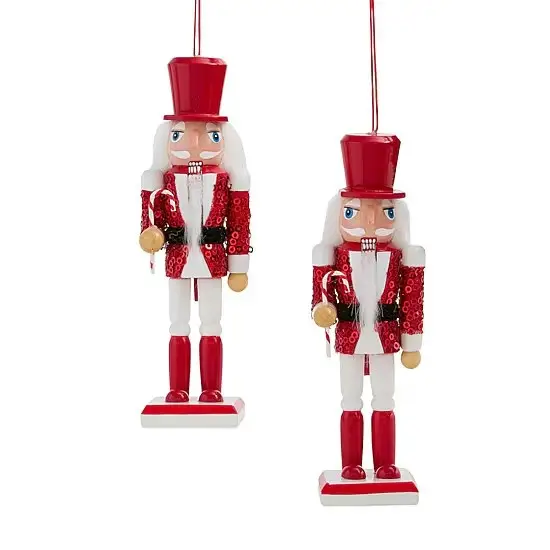 North Pole Trading Co. Nutcracker Ornament 2-Pack