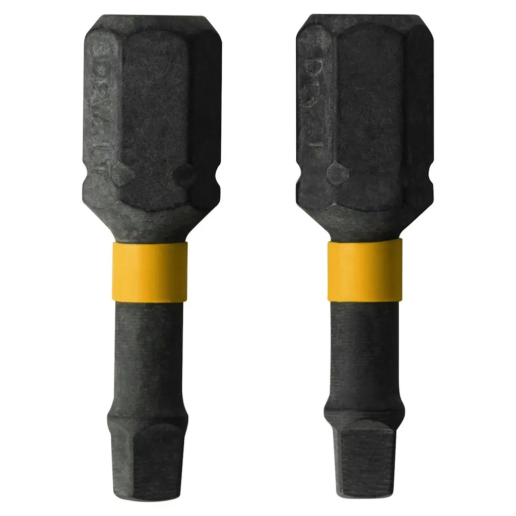 DeWalt FlexTorq 1/4" x 1" Square/Robertson Impact Driver Bit 2-Pack