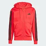 adidas men Essentials 3-Stripes Fleece Hoodie