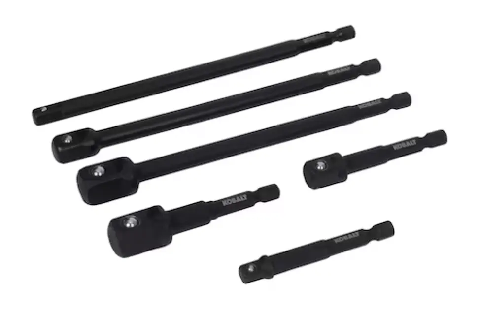 Kobalt 6-Piece 1/4" Impact Socket Adapter Set