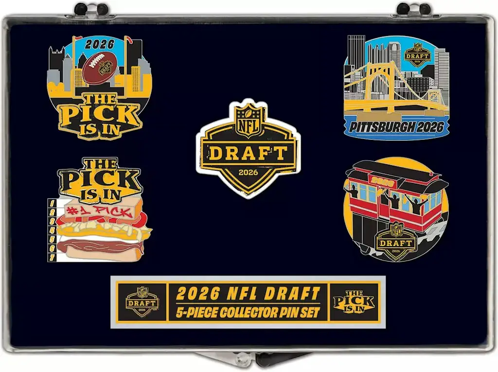WinCraft 2026 NFL Draft 5-Piece Pin Set