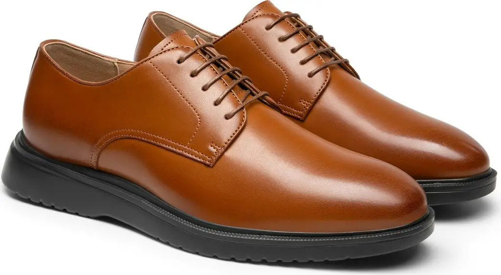 Bruno Marc Men's Plain-Toe Lightweight Oxford Shoes